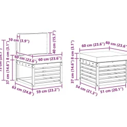 vidaXL Conjuntos De Muebles-Conjunto de sofás de exterior 4 pcs