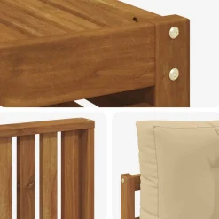 vidaXL Conjuntos De Muebles-Conjunto de sofás de exterior con cojín 6 pcs