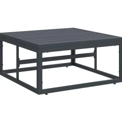 vidaXL Conjunto de sofás de jardín con cojín 6 pcs Negro Acero Online