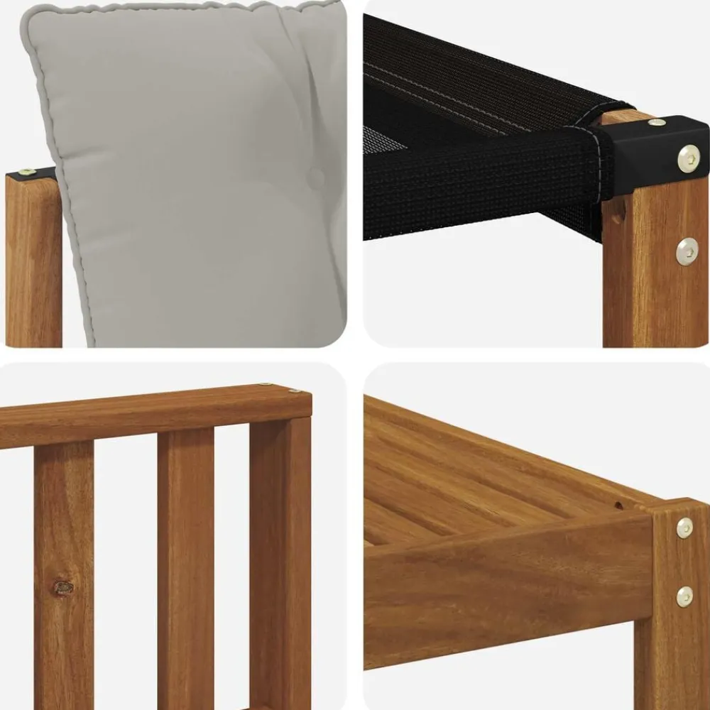 vidaXL Conjunto de sofás de exterior 7 pcs Gris Natural y Claro Gris claro y natural Outlet