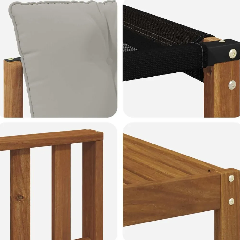 vidaXL Conjuntos De Muebles-Conjunto de sofás de exterior 9 pcs Gris Natural y Claro