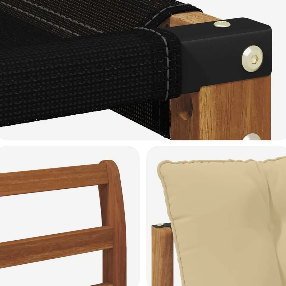 vidaXL Conjuntos De Muebles-Conjunto de sofás de exterior con cojín 6 pcs