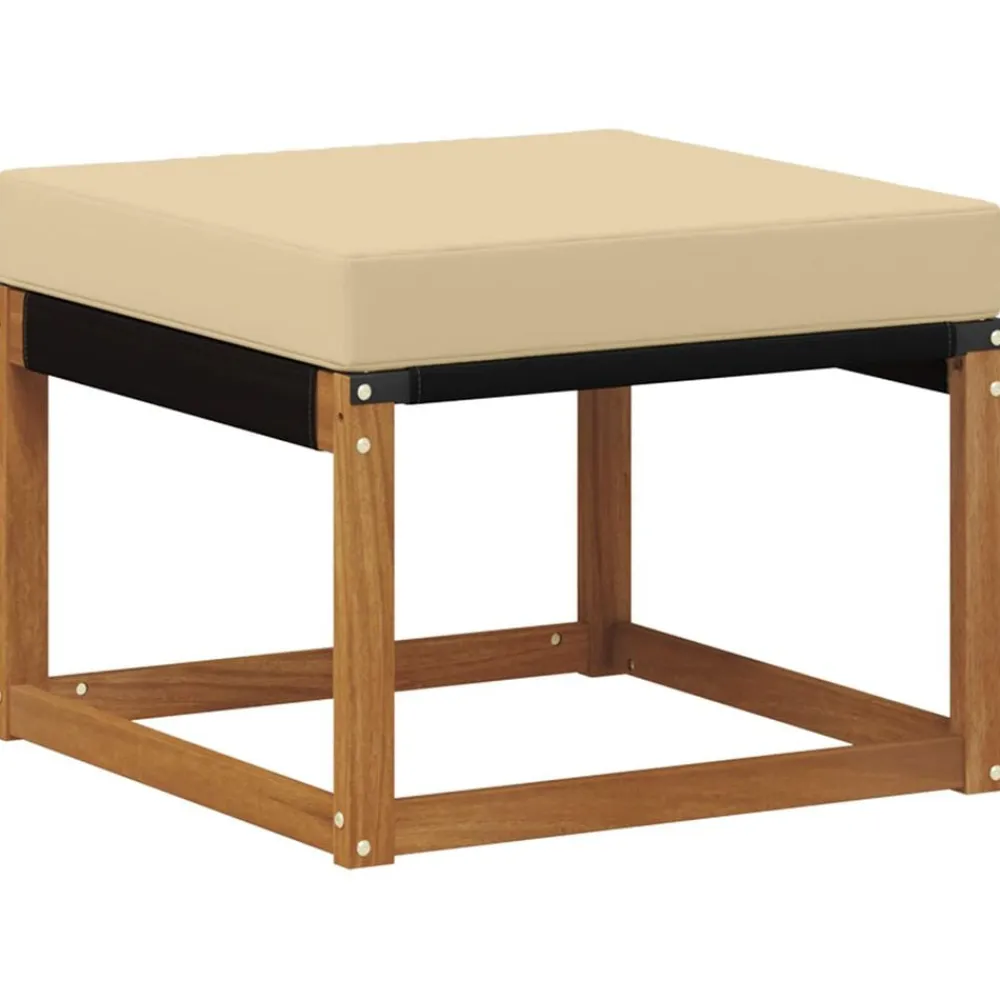 vidaXL Conjunto de sofás de exterior con cojín 8 pcs Natural y beige Best