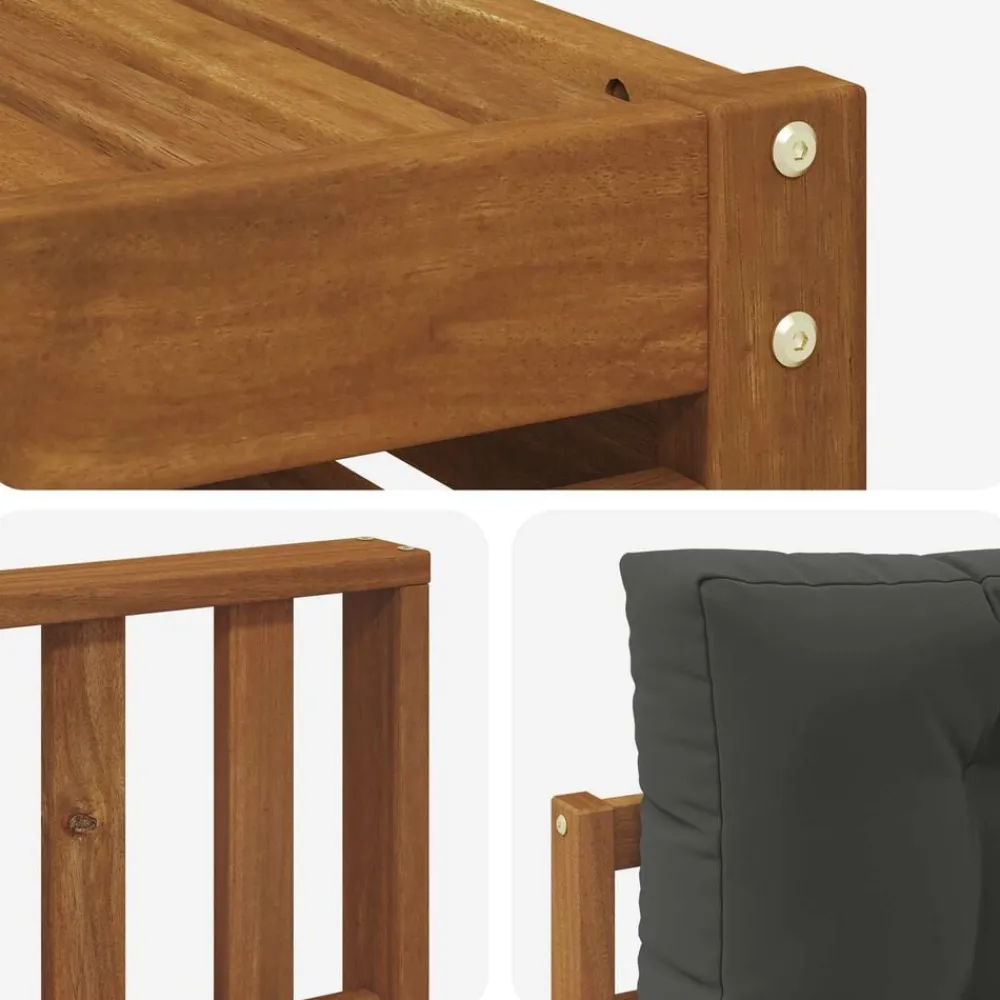 vidaXL Conjuntos De Muebles-Conjunto de sofás de exterior 9 pcs
