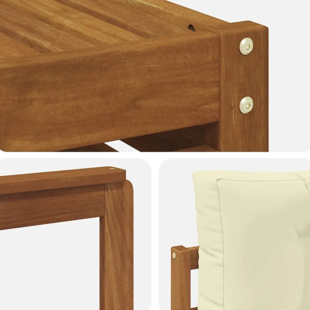 vidaXL Conjuntos De Muebles-Conjunto de sofás de exterior con cojín 8 pcs