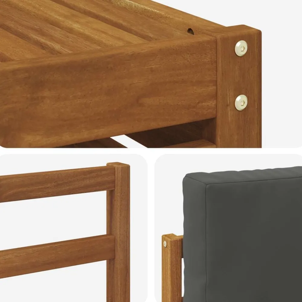vidaXL Conjuntos De Muebles-Conjunto de sofás de exterior 6 pcs