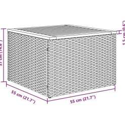 vidaXL Conjunto de sofás de jardín 9 pcs ratán sintético Negro Online