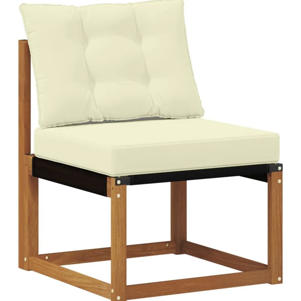 vidaXL Conjuntos De Muebles-Conjunto de sofás de exterior con cojín 9 pcs