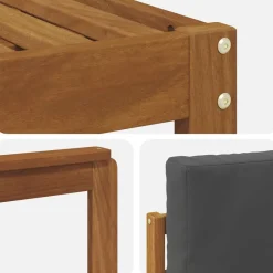 vidaXL Conjuntos De Muebles-Conjunto de sofás de exterior 7 pcs