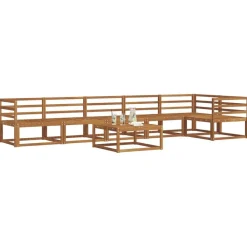 vidaXL Conjuntos De Muebles-Conjunto de sofás de exterior 7 pcs