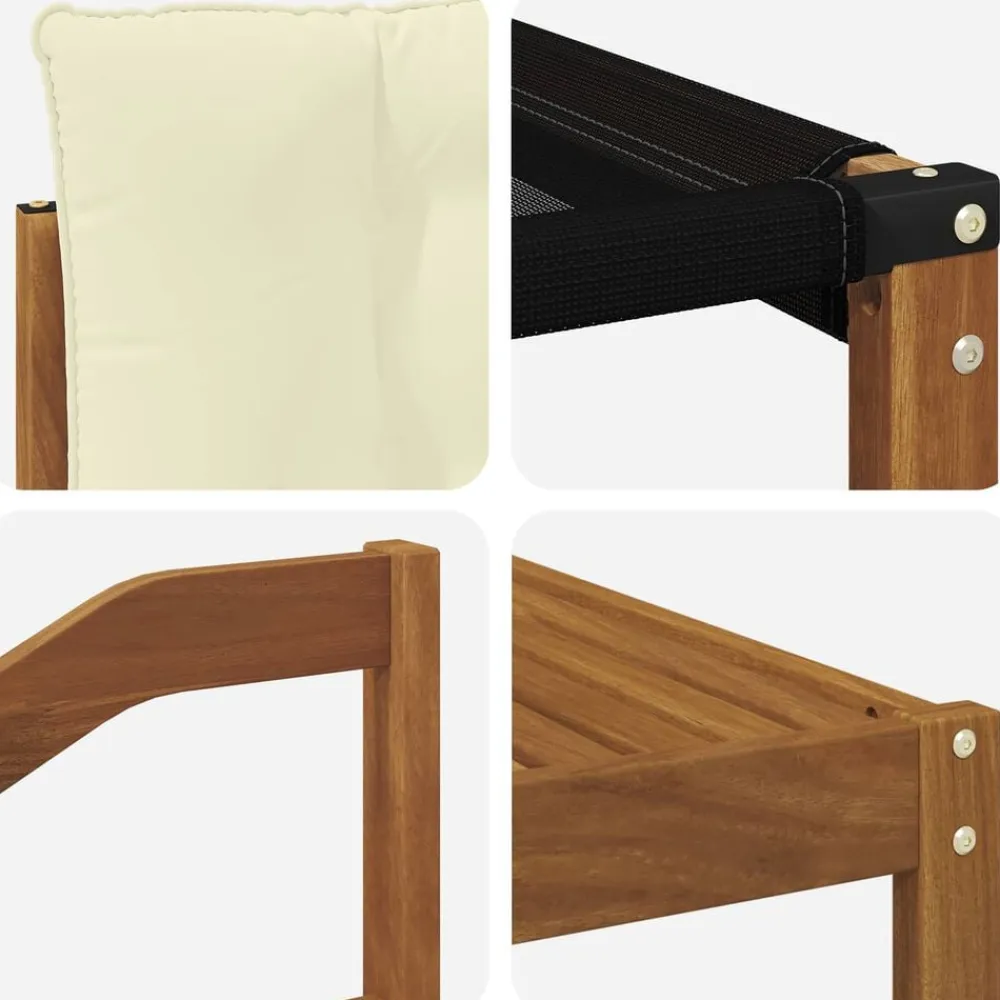 vidaXL Conjunto de sofás de exterior con cojín 9 pcs Natural y crema New