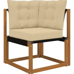 vidaXL Conjunto de sofás de exterior con cojín 6 pcs Natural y beige Online