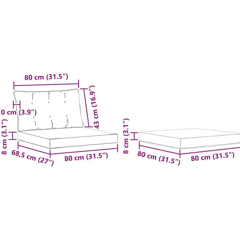 vidaXL Conjuntos De Muebles-Conjunto de sofás de exterior con cojín 6 pcs