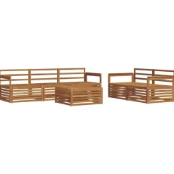 vidaXL Conjuntos De Muebles-Conjunto de sofás de exterior 6 pcs
