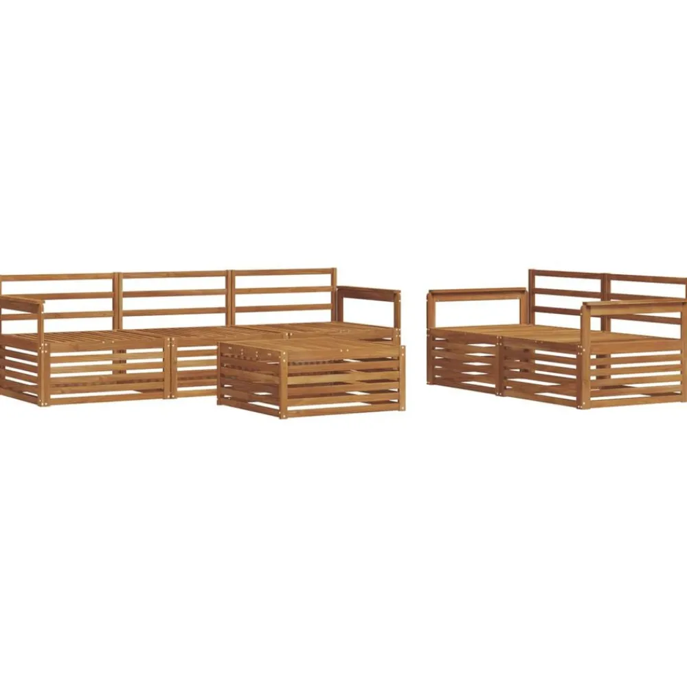 vidaXL Conjuntos De Muebles-Conjunto de sofás de exterior 6 pcs