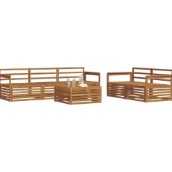 vidaXL Conjuntos De Muebles-Conjunto de sofás de exterior 6 pcs