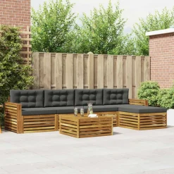 vidaXL Conjuntos De Muebles-Conjunto de sofás de exterior 6 pcs