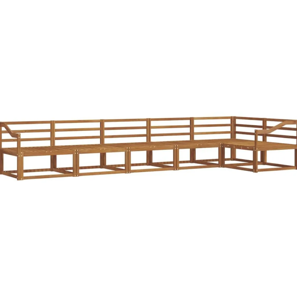 vidaXL Conjuntos De Muebles-Conjunto de sofás de exterior 6 pcs