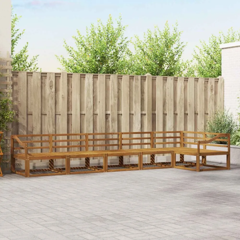 vidaXL Conjuntos De Muebles-Conjunto de sofás de exterior 6 pcs