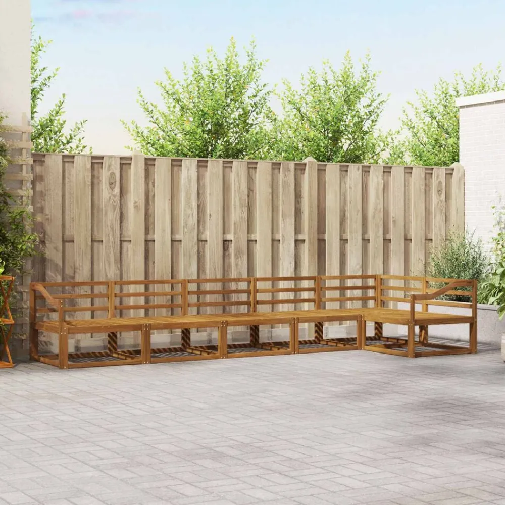 vidaXL Conjuntos De Muebles-Conjunto de sofás de exterior 6 pcs