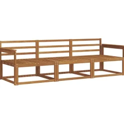 vidaXL Conjuntos De Muebles-Conjunto de sofás de exterior 3 pcs