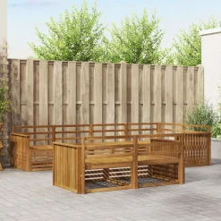 vidaXL Conjuntos De Muebles-Conjunto de sofás de exterior 7 pcs