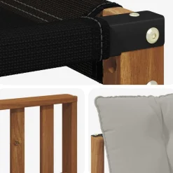 vidaXL Conjunto de sofás de exterior 8 pcs Gris Natural y Claro Gris claro y natural Hot