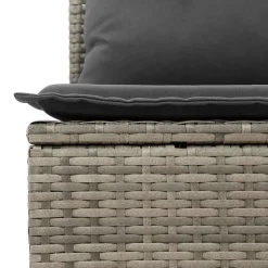vidaXL Conjunto de sofás de jardín 11 pcs ratán sintético Gris Sale