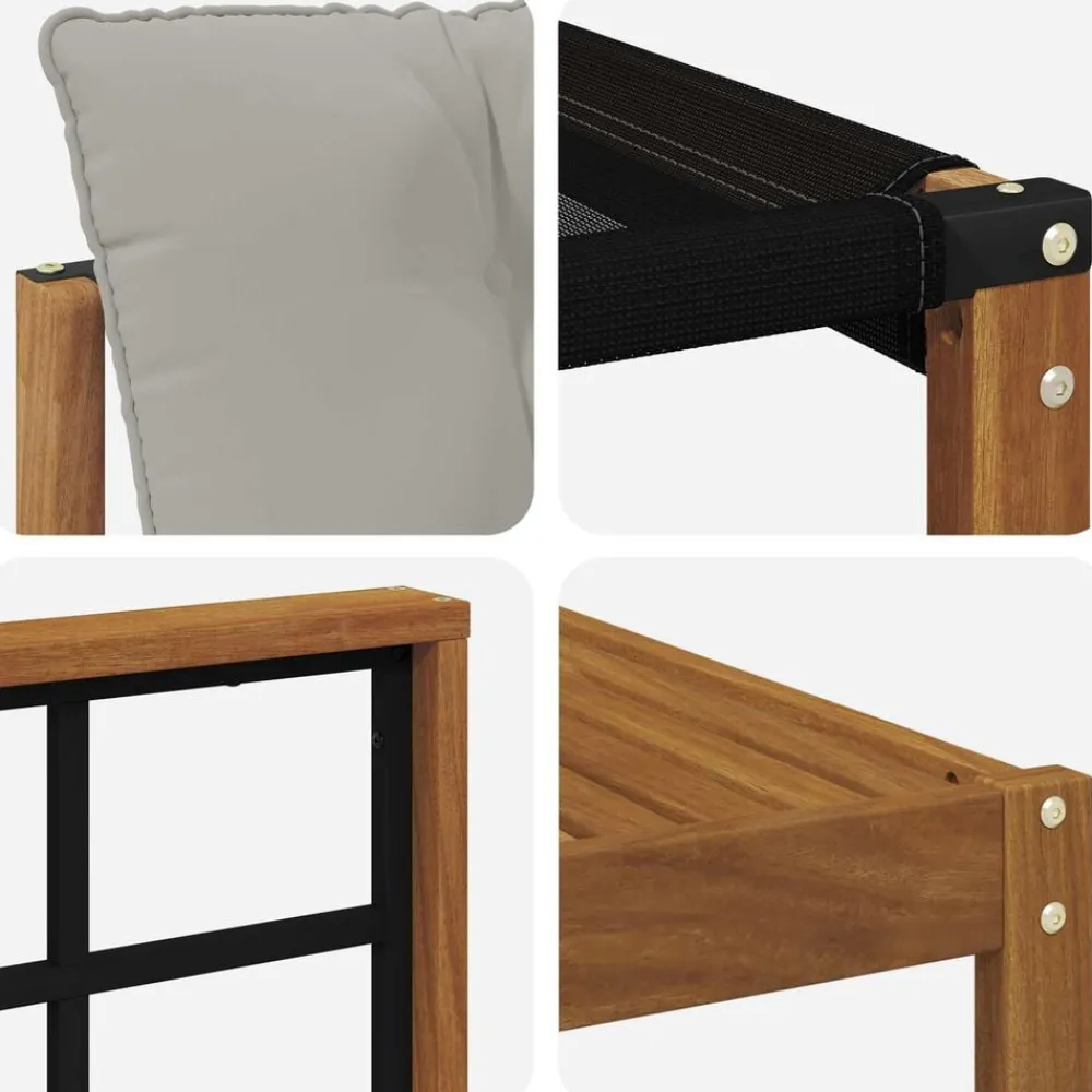 vidaXL Conjuntos De Muebles-Conjunto de sofás de exterior 11 pcs Gris Natural y Claro