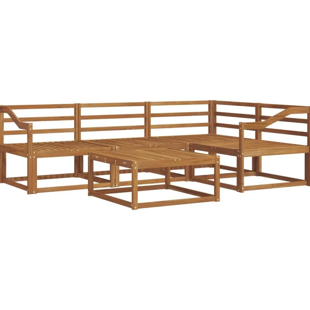 vidaXL Conjuntos De Muebles-Conjunto de sofás de exterior 5 pcs