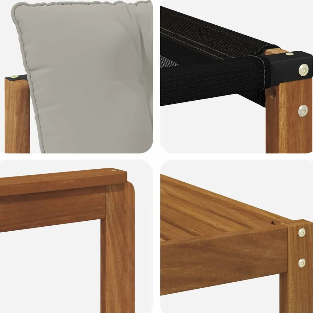 vidaXL Conjuntos De Muebles-Conjunto de sofás de exterior 7 pcs Gris Natural y Claro