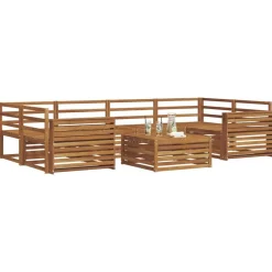 vidaXL Conjuntos De Muebles-Conjunto de sofás de exterior 7 pcs