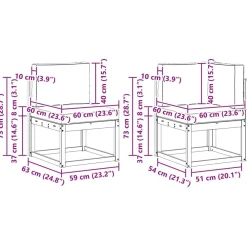 vidaXL Conjuntos De Muebles-Conjunto de sofás de exterior con cojín 9 pcs