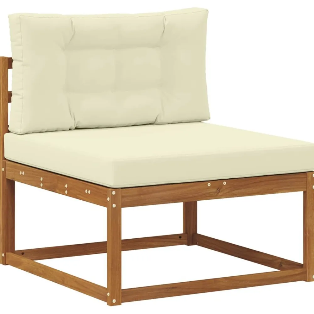 vidaXL Conjuntos De Muebles-Conjunto de sofás de exterior con cojín 7 pcs