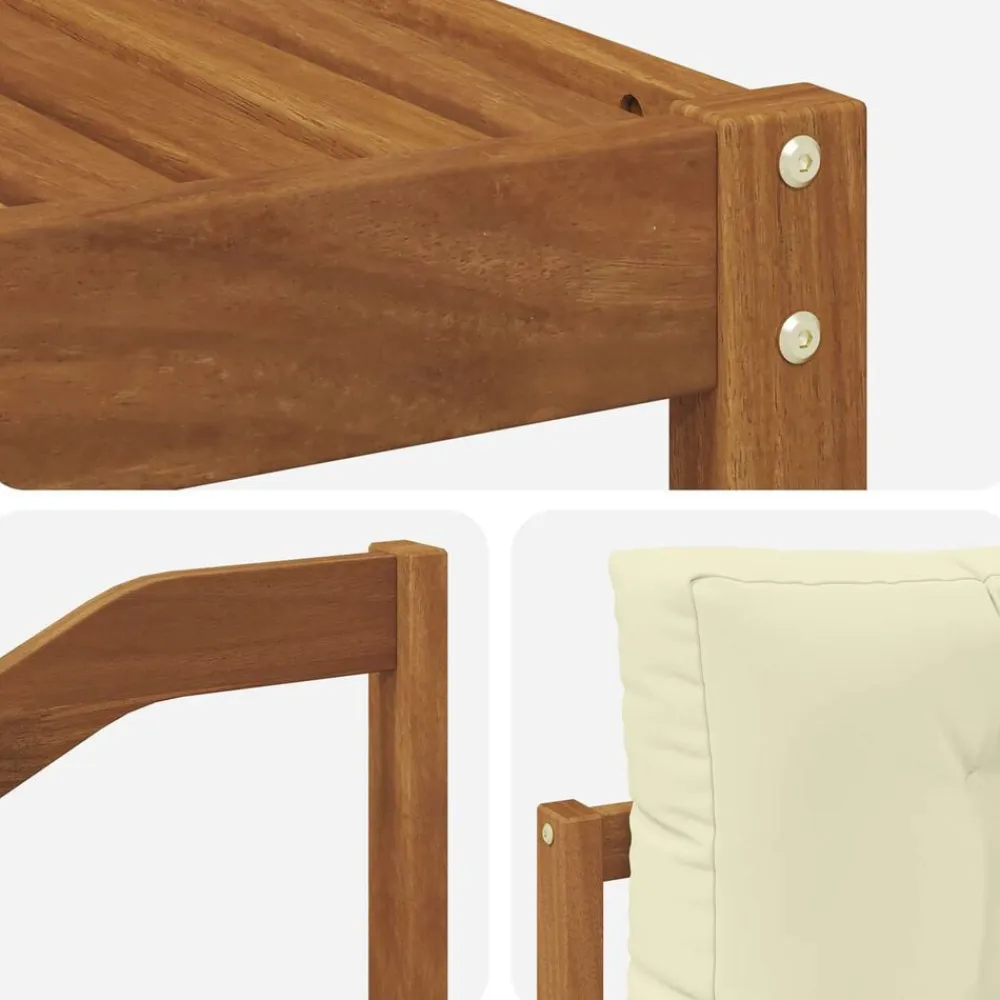 vidaXL Conjuntos De Muebles-Conjunto de sofás de exterior con cojín 7 pcs