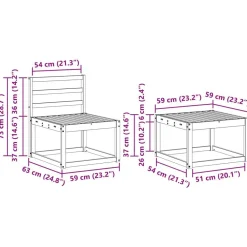 vidaXL Conjuntos De Muebles-Conjunto de sofás de exterior 9 pcs