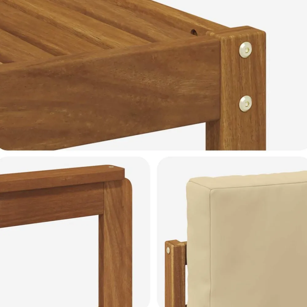 vidaXL Conjuntos De Muebles-Conjunto de sofás de exterior con cojín 7 pcs