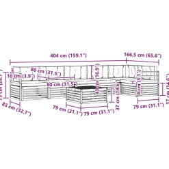 vidaXL Conjuntos De Muebles-Conjunto de sofás de exterior con cojín 7 pcs