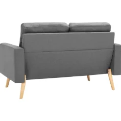 vidaXL Conjunto de sofás de 2 piezas tela Gris claro Clearance
