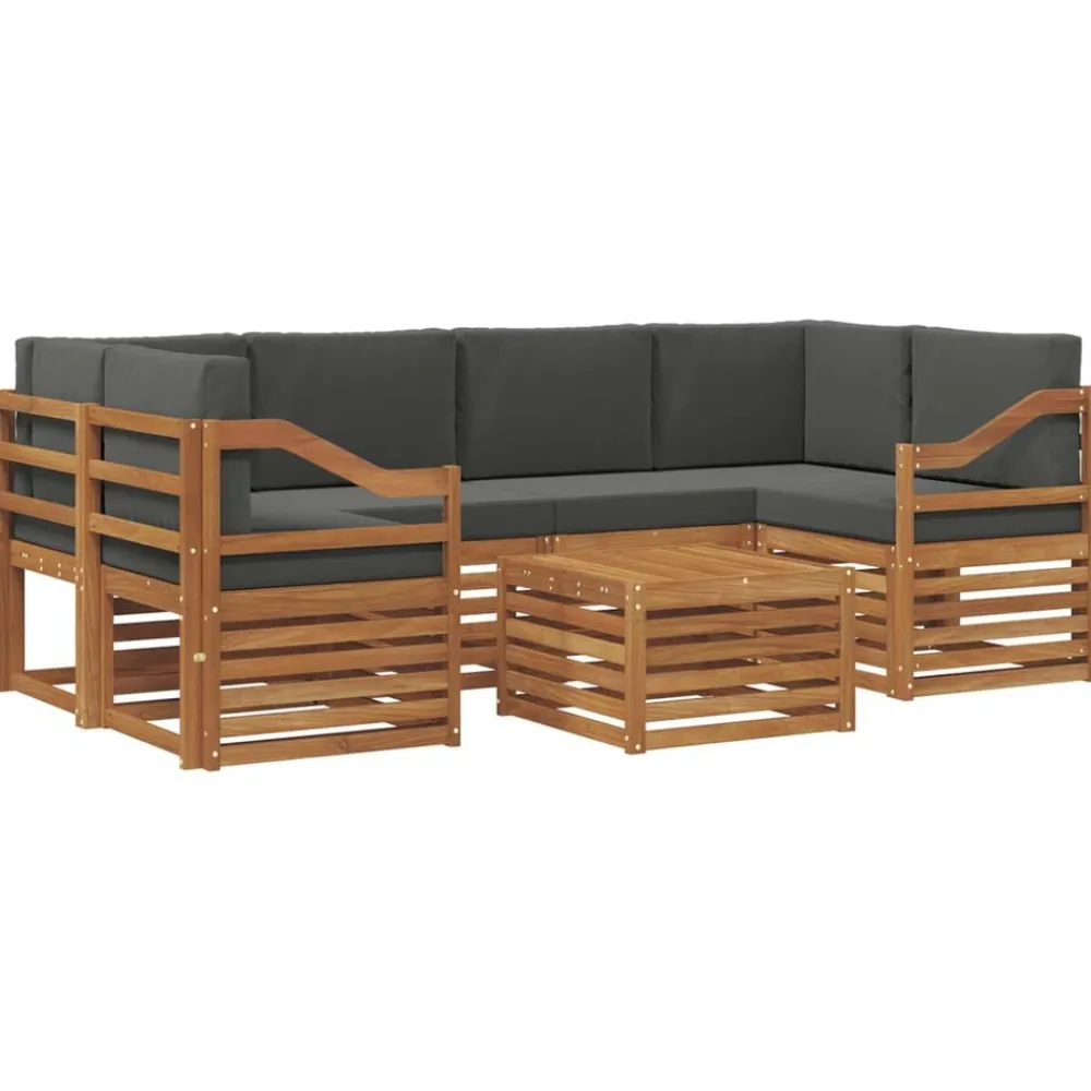 vidaXL Conjuntos De Muebles-Conjunto de sofás de exterior 7 pcs