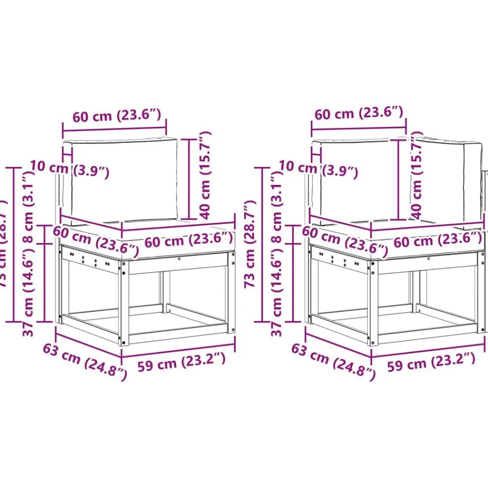 vidaXL Conjuntos De Muebles-Conjunto de sofás de exterior 7 pcs Gris Natural y Claro