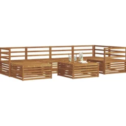 vidaXL Conjuntos De Muebles-Conjunto de sofás de exterior 7 pcs