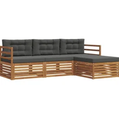 vidaXL Conjuntos De Muebles-Conjunto de sofás de exterior 4 pcs
