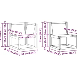 vidaXL Conjunto de sofás de exterior con cojín 6 pcs Natural y crema