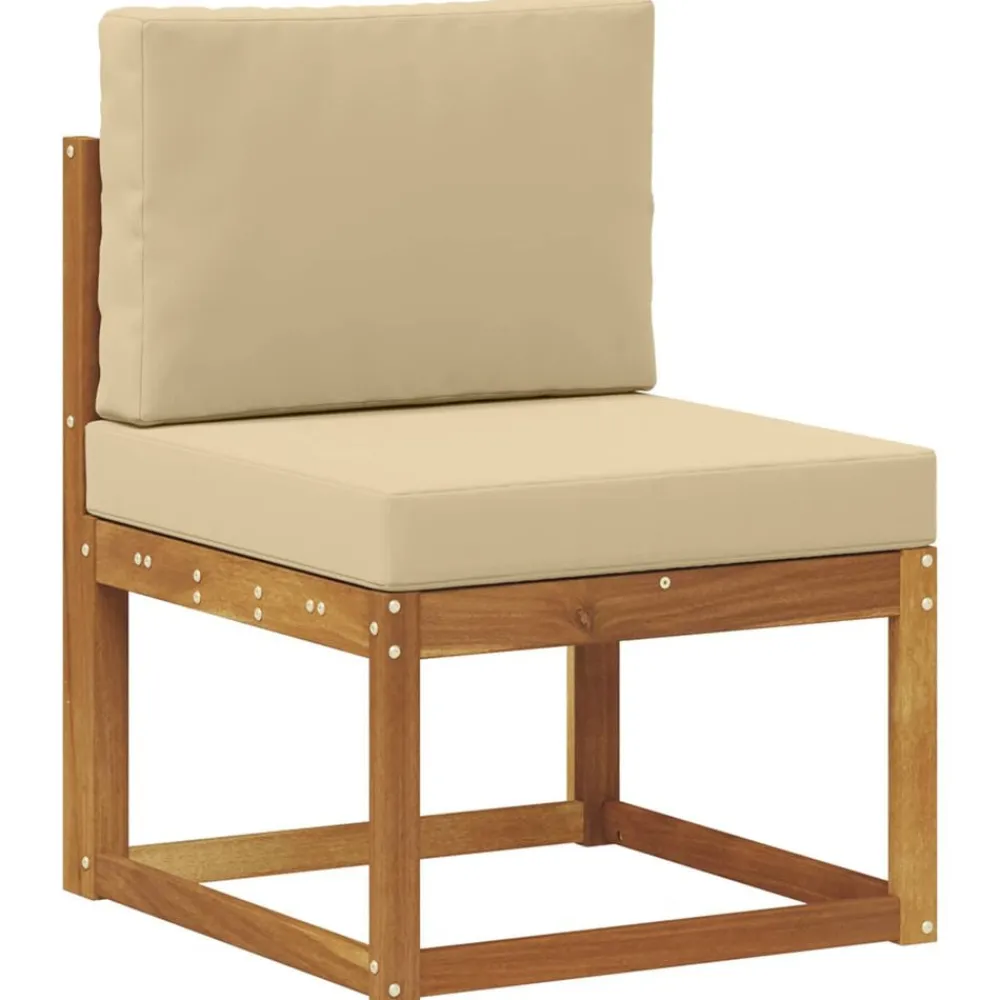 vidaXL Conjuntos De Muebles-Conjunto de sofás de exterior con cojín 9 pcs