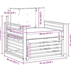 vidaXL Muebles De Jardín-Conjunto de sofás de exterior