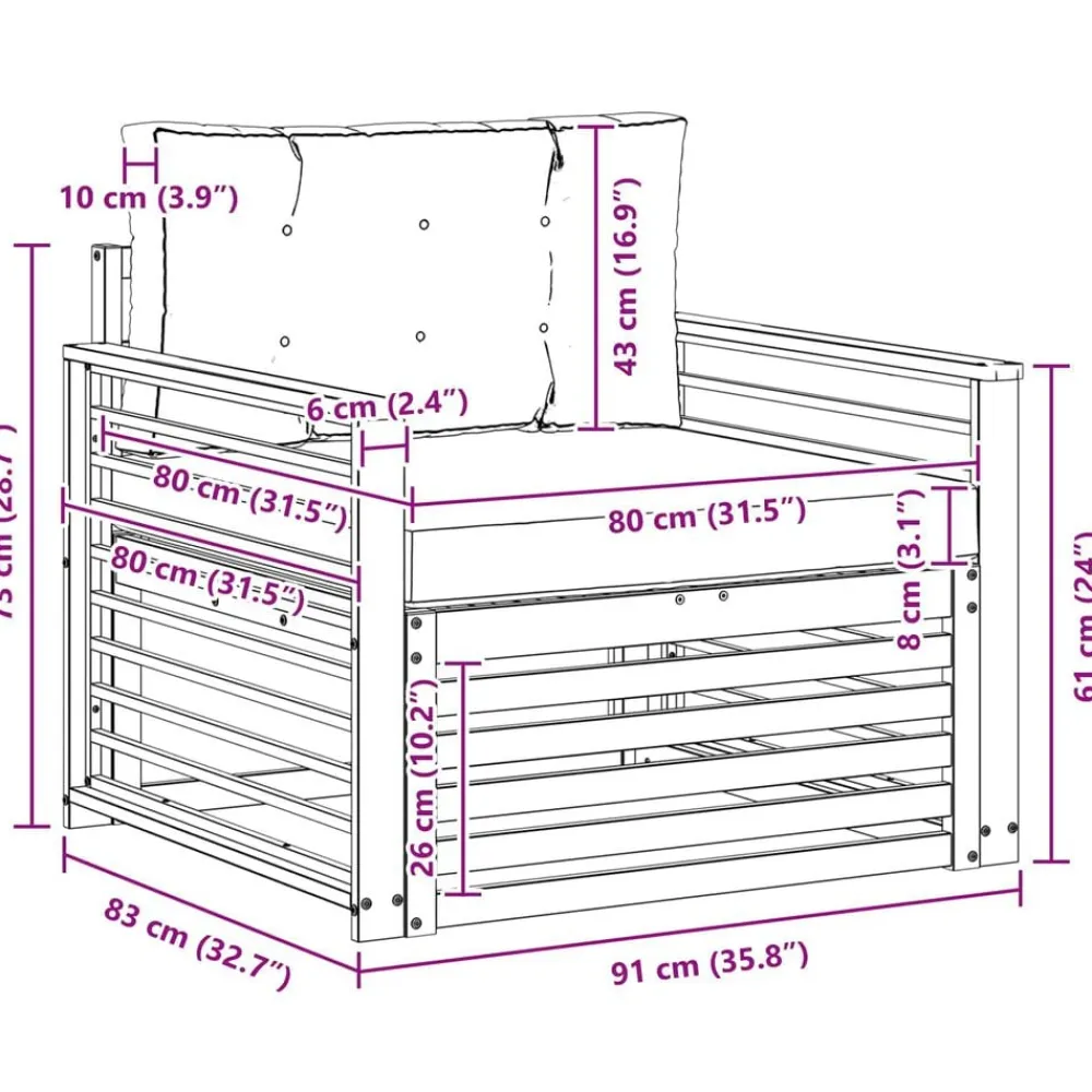 vidaXL Muebles De Jardín-Conjunto de sofás de exterior