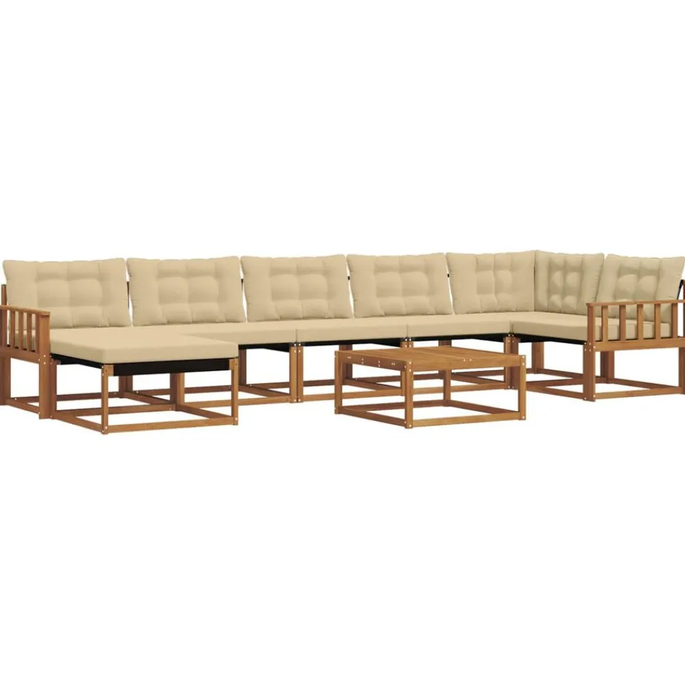 vidaXL Conjuntos De Muebles-Conjunto de sofás de exterior con cojín 22 pcs