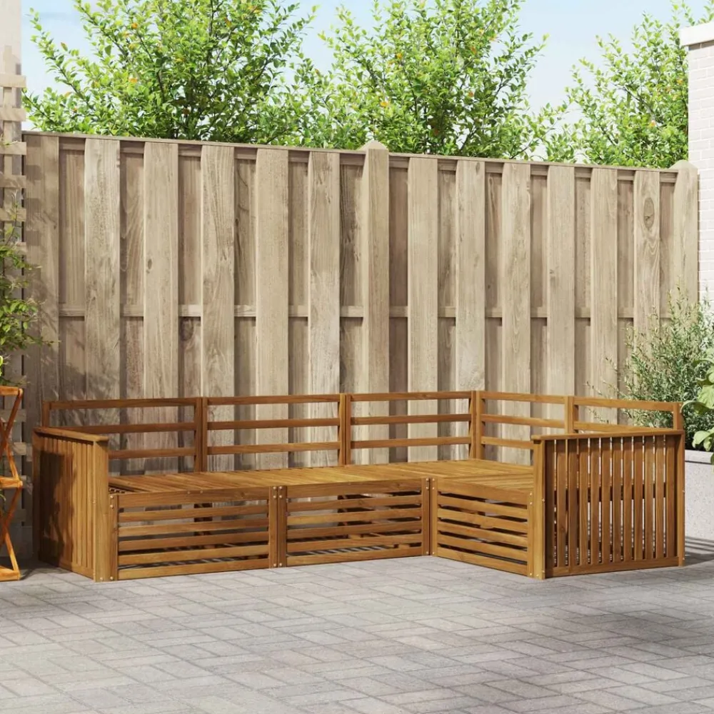 vidaXL Conjuntos De Muebles-Conjunto de sofás de exterior 4 pcs