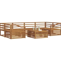 vidaXL Conjuntos De Muebles-Conjunto de sofás de exterior 7 pcs